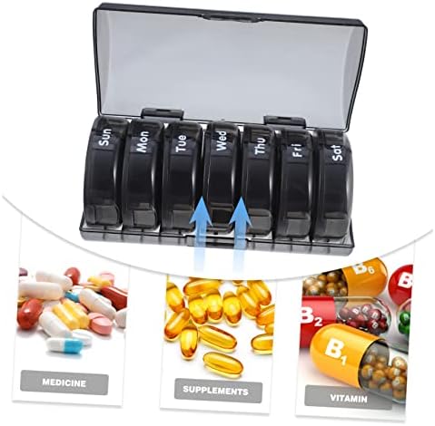 Hemoton 1pc de caixa de comprimidos de caixa de comprimidos de pílula destacável Mini recipientes de plástico Caixa de armazenamento
