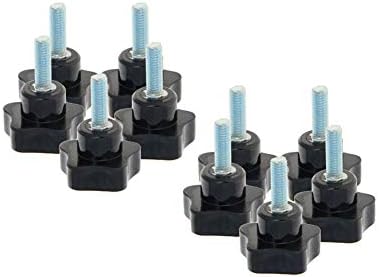 OTHMRO 10pcs preto 8mm x 40mm rosca de rosca de reposição parafusos de aperto de mann -tone