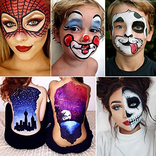 12 maquiagem de maquiagem Óleo de halloween drama coroa cor cor de palha