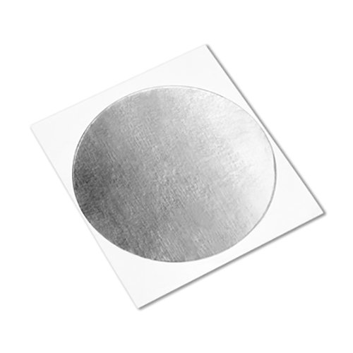 3m 1183 fita de alumínio de cobre de estanho prateado - 0,813 pol. Círculos de diâmetro, fita adesiva acrílica condutora