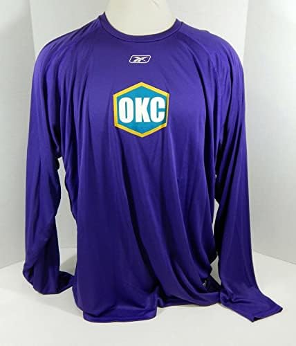 2005-06 Oklahoma City New Orleans Hornets emitiu camisa de tiro roxa 32 - jogo da NBA usado