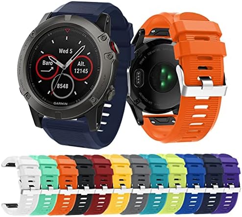 Tiras de silicone de liberação rápida de reposição NYCR para Garmin Fenix ​​7x Smart Watch 26mm Sport Band Starp