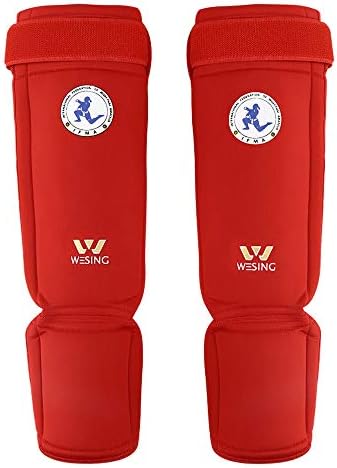 Wesing Muay Thai Protective Gears Aprovado pela IFMA Guards de peito Brace Shin Protectors