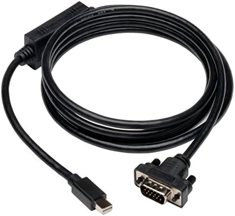 Tripp Lite Mini DisplayPort para o cabo adaptador ativo VGA, MDP 1.2, MDP para HD15, MDP2VGA, 1080p, 6 pés.
