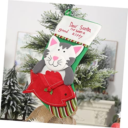 Meias de Natal aboofan presente de natal estocagem pendurada house presente de meia bolsa bolsa de meias de natal meias feltro