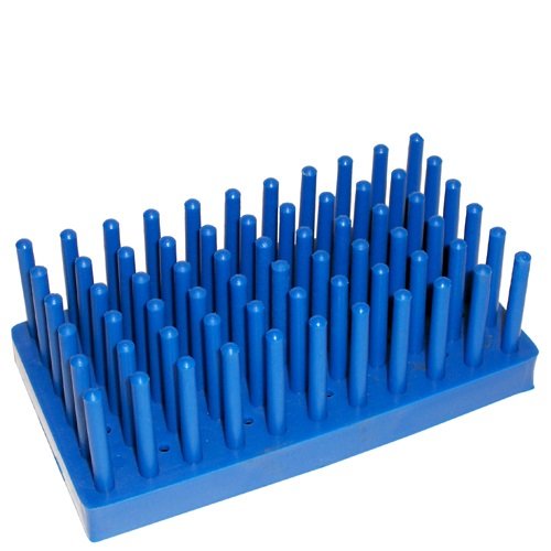 66 Coloque o tubo de teste de plástico do pilar para tubos de 12 a 15 mm, azul, Karter Scientific 400u2