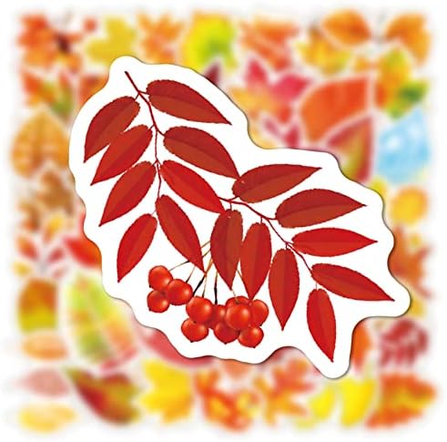 Yoksass 50pcs Ação de Graças outono Maple Folhas de folha de bordo para scrapbook Garrafas de água Decorações de artesanato de envelopes de laptop