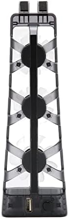 ASIXXSIX PS5 FABs de resfriamento, acessórios de baixo portátil de baixo ruído PS5 Fan Cooler Fan com luz LED, plug and play,