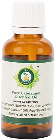 Labdanum Oil Essential Oil | Cistus ladaniferus | Labdanum Oil | para aromaterapia | Não diluído | puro natural | Vapor