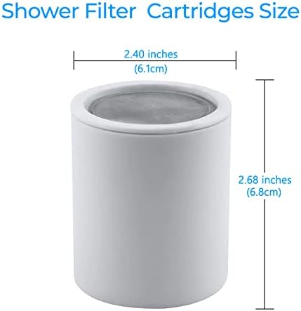 Substituição de cartucho de filtro de chuveiro 15 cartuchos de filtro de chuveiro de 15 estágios para água dura, o cartucho de filtro