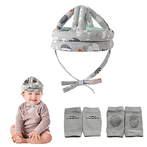 Capacete de segurança para bebês infantil infantil respirável e ajuste de almofada de almofada de cabeça ajustável para correr