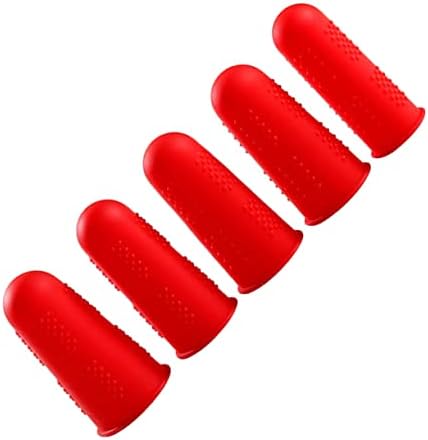 Esparafuado 5pcs Silicone Sleeve Dyding Protector para capa de dedo em casa Silicone Protective Cober