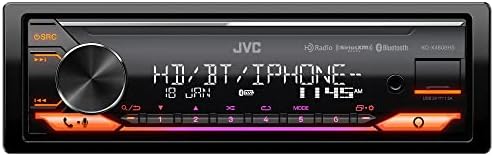 JVC KD-X480BHS Multimídia estéreo, Single Din, Built in Alexa, Blutooth Audio e Hands Free Calling, MP3, USB, Aux-In, Receptor de Rádio AM/FM, Siriusxm Ready, HD Radio