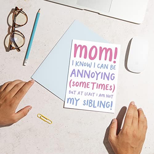 Huxters engraçado cartão do dia das mães - cartão de aniversário hilário da mãe engraçado - A5 Feliz Aniversário Card com Mensagem