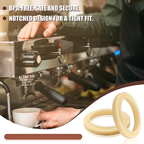 2PCs 54mm de vedação anel de vapor de silicone, anel de café com vedação a vapor de silicone Anel de café para Breville Espresso Acessórios