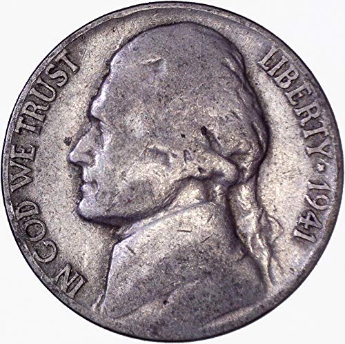 1941 Jefferson Nickel 5C muito bom