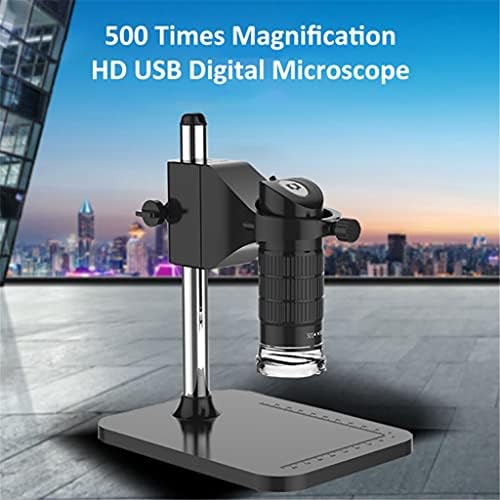 Ylyajy Profissional Microscópio Digital USB Profissional 500x 2MP Endoscópio Eletrônico Ajustável 8 LED Câmera de LED com