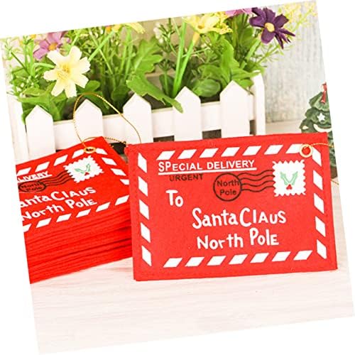 Favomoto Red Felt 6pcs Bags Bags Bolsa envelopes Diy Titulares de presentes Party For Claus Tree S Money Sacas de presente de Claus Tree não