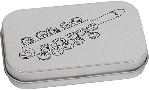Azeeda 'Jingle Bell' Metal Articled Stationery Tin / Storage Box