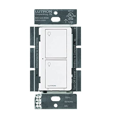 Lutron PD-6ans-WH Caseta sem fio Introdução Inteligente Smart para todos os tipos de lâmpadas e ventiladores