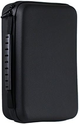 Navitech Black Shock Proof Hard Storage Case/Capa para a Câmera de Ação Esportiva ANKERE 4K 20MP WiFi
