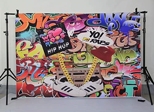Mocsicka Hip Hop Graffiti Caso -pano de fundo Retro 80s 90