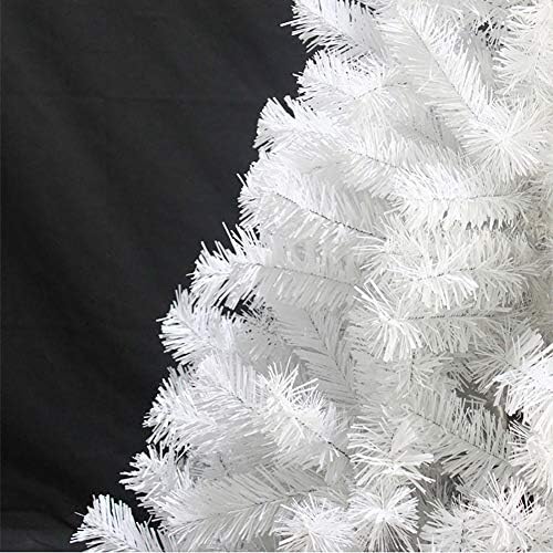 Mini árvore de Natal artificial, árvore de pinheiros de Natal com articulação premium com plástico PVC Stand perfeito para decoração de férias em interior, fácil de montar-se branco 90