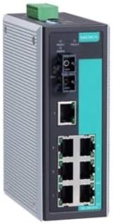 MOXA Industrial não gerenciado Switch Ethernet com 7 10/100BASET portas, 1 porta de modo 100BaseFX, conector SC, -40
