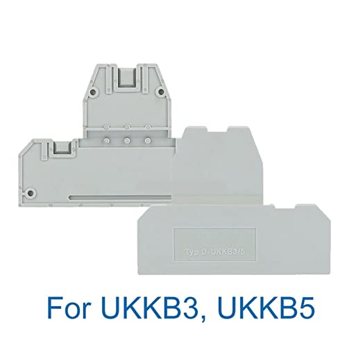 100pcs d-ukkb3/5 placa de barreira final para ukkb3 ukkb5 conector de fios terminal de terminal acessórios D-UKKB 3/5