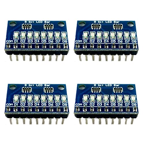 ELETECHSUP 3,3V 5V 8 bits módulo de indicador de ânodo comum de 8 bits kit DIY para Arduino Nano Uno Raspberry Pi 4 NodeMcu