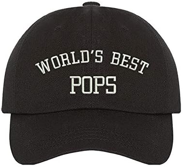O melhor chapéu de beisebol bordado do mundo - chapéu para papai, boné de beisebol do avô, chapéu de pai, chapéu de avô