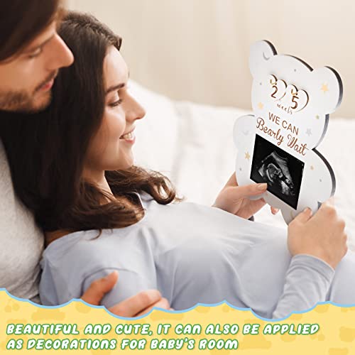 Geelin Bear Sonograma Frames de gravidez Anúncios de gravidez Bear Ultrassom Photo Photo Countdown Weeks Weeks Primeira