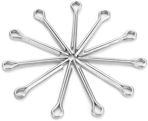 Peças da ferramenta 50pcs 4mm GB padrão de galvanização Cotter Pin Hardware para parafuso de parafuso Splitpin Set Novo -