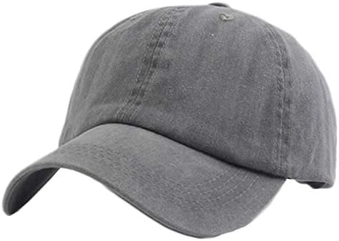 Moda vintage lavado hat angustiado de algodão unissex em branco de baixo perfil jeans papai chapéu de beisebol tap