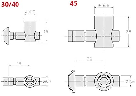 Mountain Men Ferramentas Profissionais, 1PC 3040 Série 45 Série Alumínio Peças de perfil Ancoragem Tipo de conector Groove 8 Conector