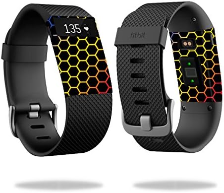 MightySkins Skin Compatível com Fitbit Charge HR Skins Skins Watch Watch Honeycomb primário