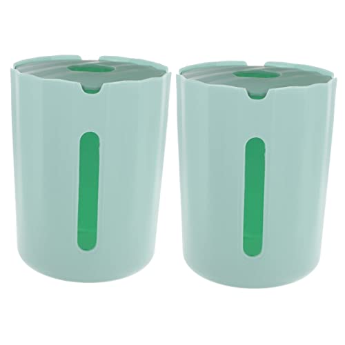 TOFFICU 2PCS Drawer Mini latas de latas de latas de marchashell caixa de armazenamento verde pp destacável