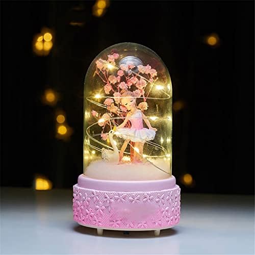 Lhllhl Crystal Ball LED Box Box Girl Birthday Gift Home Decoration Child Princess Girl Dancing Music Box Sky