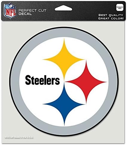 WinCraft NFL Pittsburgh Steelers Die-Cut Color Decalk, 8 x8, cor da equipe