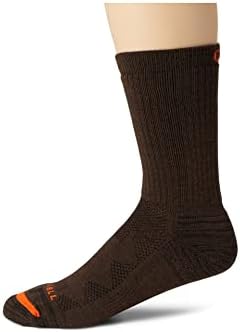 Merrell Men e feminino Premium Work Work Socks - Banda de suporte de arco unissex e zonas de malha respirável