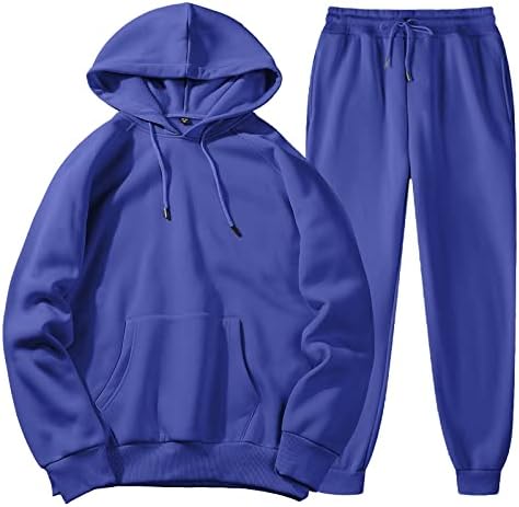 SOPZXCLIM RUSTES STUNS PARA MENS 2 peças roupas atléticas conjuntos esportivos confortáveis ​​suéter e calça de traje