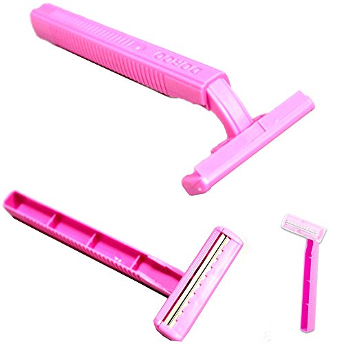 30 PC descartáveis ​​Razors clássicos Blade Twin Women Remoção de cabelo Pacote de valor de barbeador