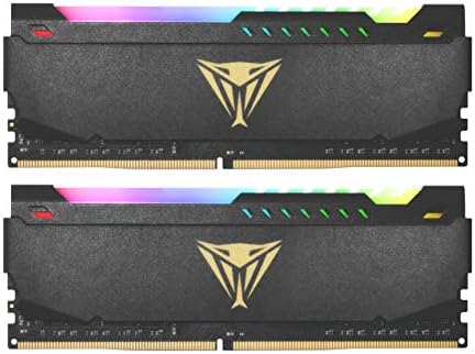 Patriot Viper Steel RGB DDR4 RAM 32GB 3200MHZ CL16 KIT DE MEMÓRIA DE GAMES DE DESCESSÃO UDIMM - PVSR432G320C6K