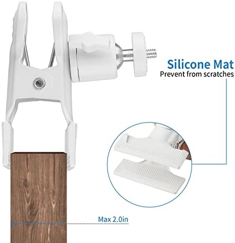 2 Pacote de suporte flexível de braçadeira para came de ninho do Google, suporte de clipe de metal para conectar sua câmera de