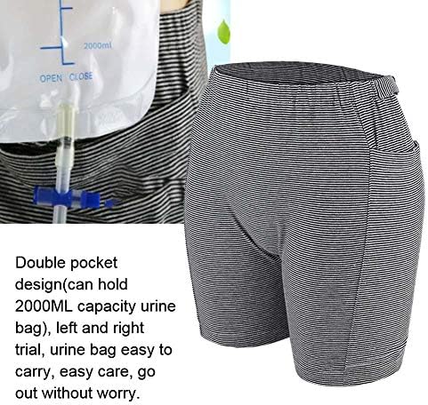 Roupa íntima da bolsa de urina, incontinência masculina Sufas conveniente para pessoas incontinentes ou anciãs vá para as calças de bolsa de urina para evitar cena envergonhada