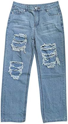 Xiloccer calças femininas jeans feminino fino manchas de tamanho gradiente de jeans de baixa cintura baixa jeans elástica de jeans Melhores