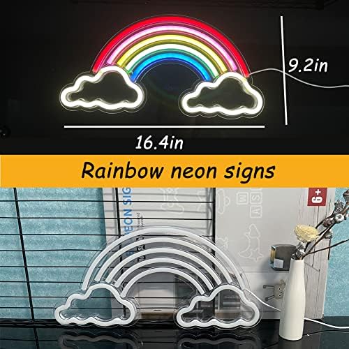 Rainbow de neon, LED Rainbow Neon Rainbow Neon Light Signs Wall Decoration Rainbow Neon Luzes decorativas Art Rainbow Néon Sign para Party Bar Room de Natal Decoração de Natal