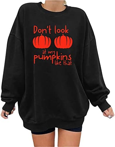 Halloween Sweatershirt Fashion feminino impresso LONCO MANAGEM LONGA BLAY ROUNT ROUNTE TOPS CASUAL SWEASTSHIR