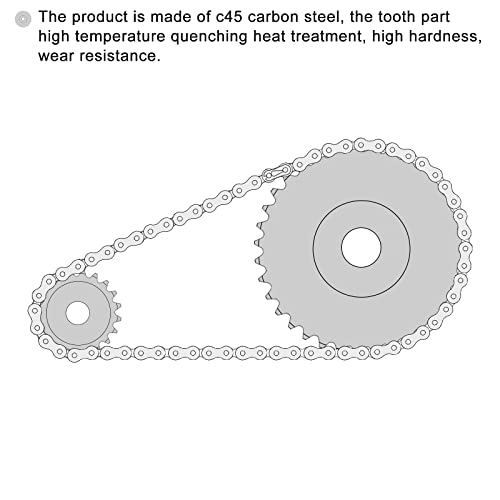 Mapas de fornecimento 43 dentes Sprocket Tipo B Solta única Divisão de 3/8 polegadas 16 mm Bore A3 Carbon Steel para ISO 06b