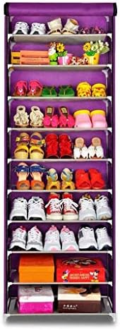 WSZJJ Multifuncional Rack de sapato de armazenamento, gabinete simples de calçados de 10 camadas, Creative Shoe Rack Shoe Rack